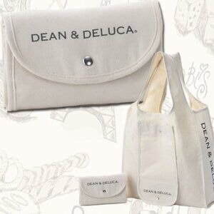Dean & Deluca Foldable Shopping Tote Bag Eco-Friendly